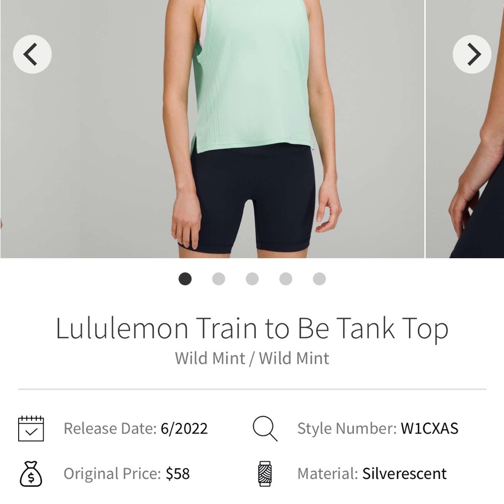Lululemon Train To Be Tank
